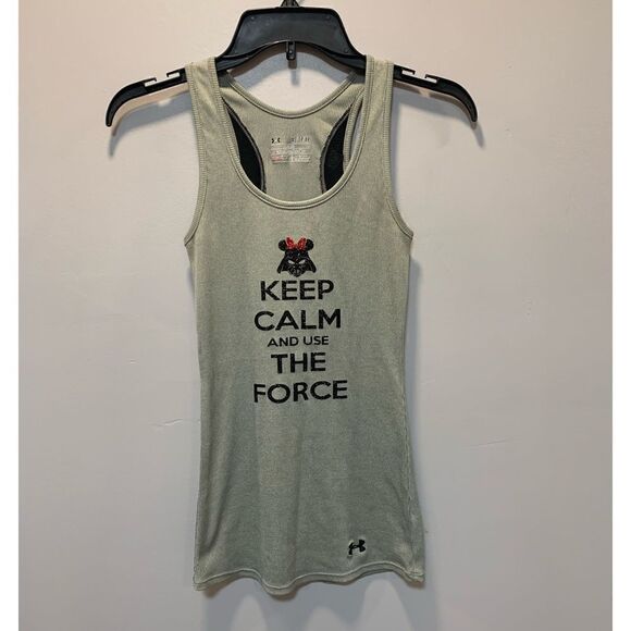 $5 ADD ON ITEM/New Under armor Star Wars women's fitted tank top keep calm - Picture 6 of 12